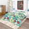 Designart 'Vivid Blue Floral Pattern' Bohemian & Eclectic Bedding Set - Duvet Cover & Shams